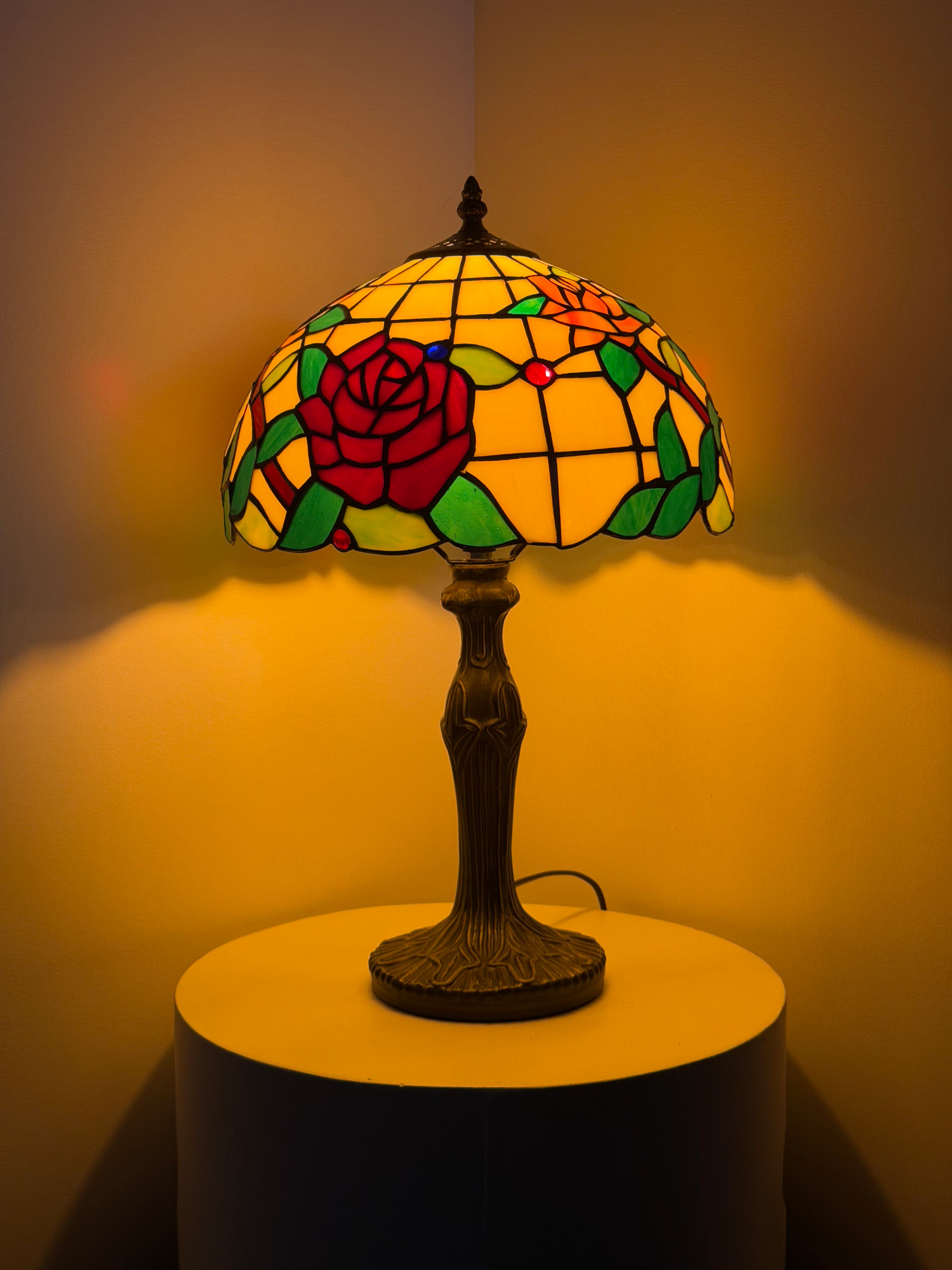 Bordslampa – Garden Roses Ivory 30Ø