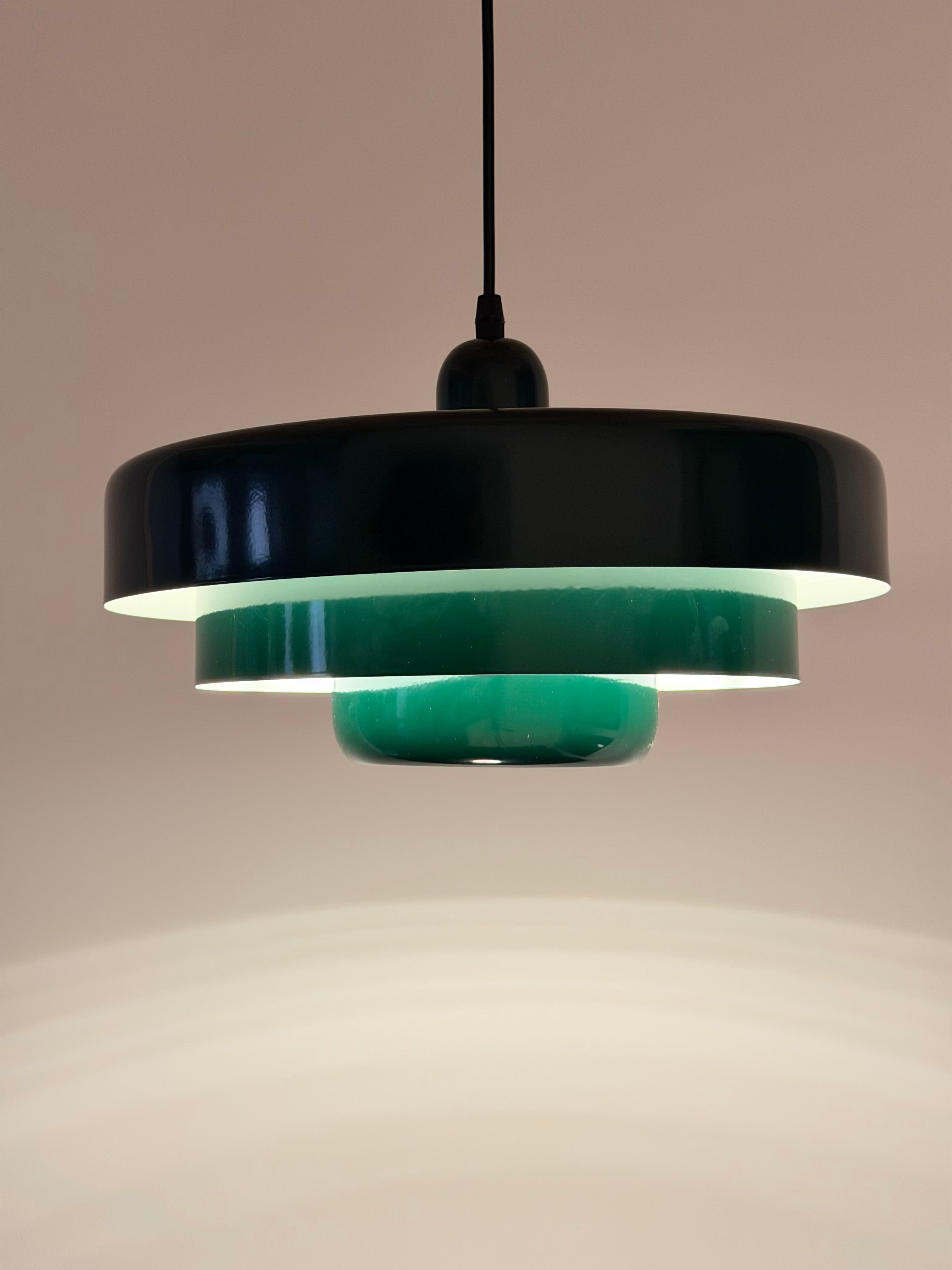 Taklampa Mid-Century Grön