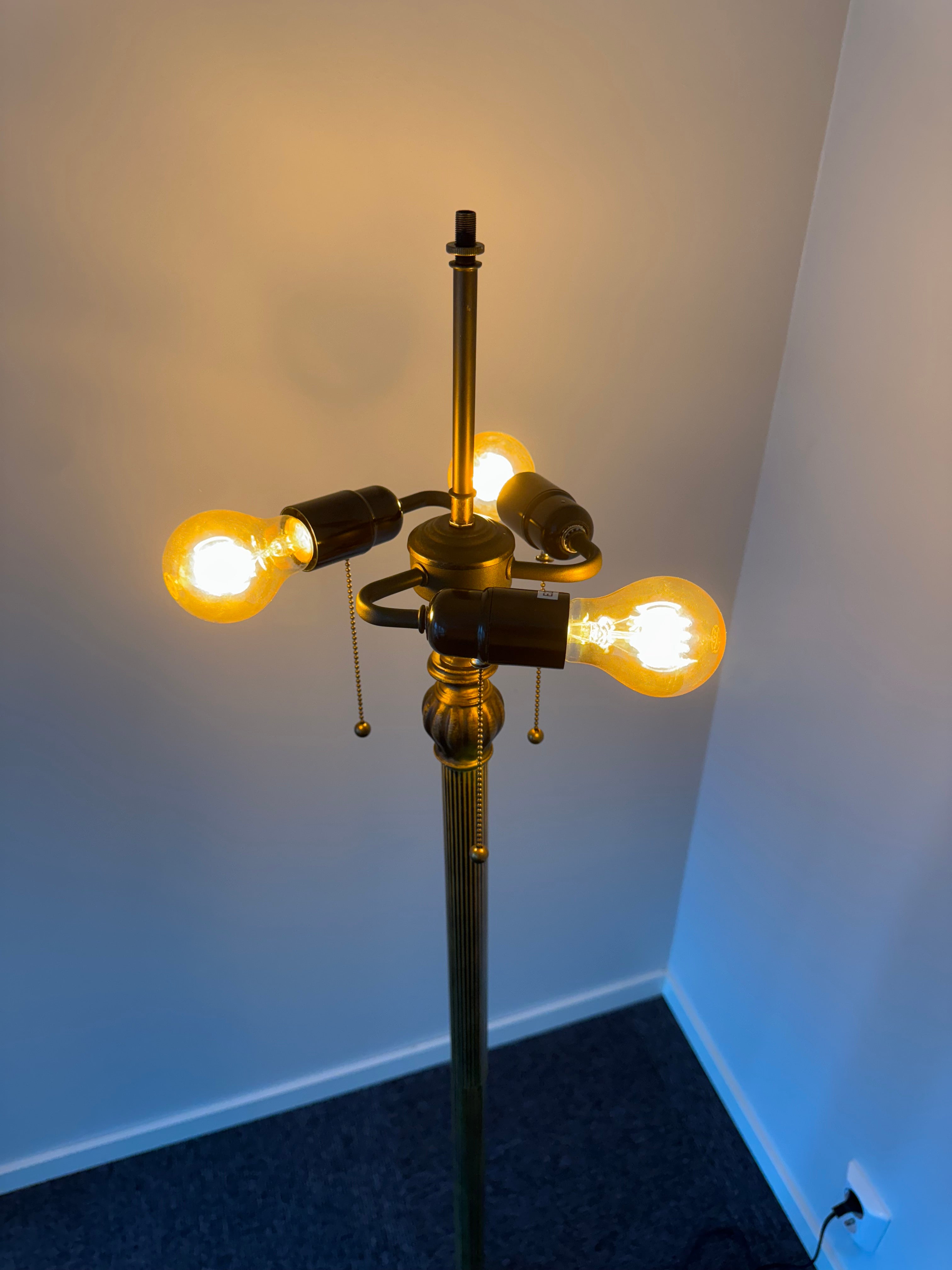 Tiffany Golvlampa Dragonfly Red Sunrise 50Ø