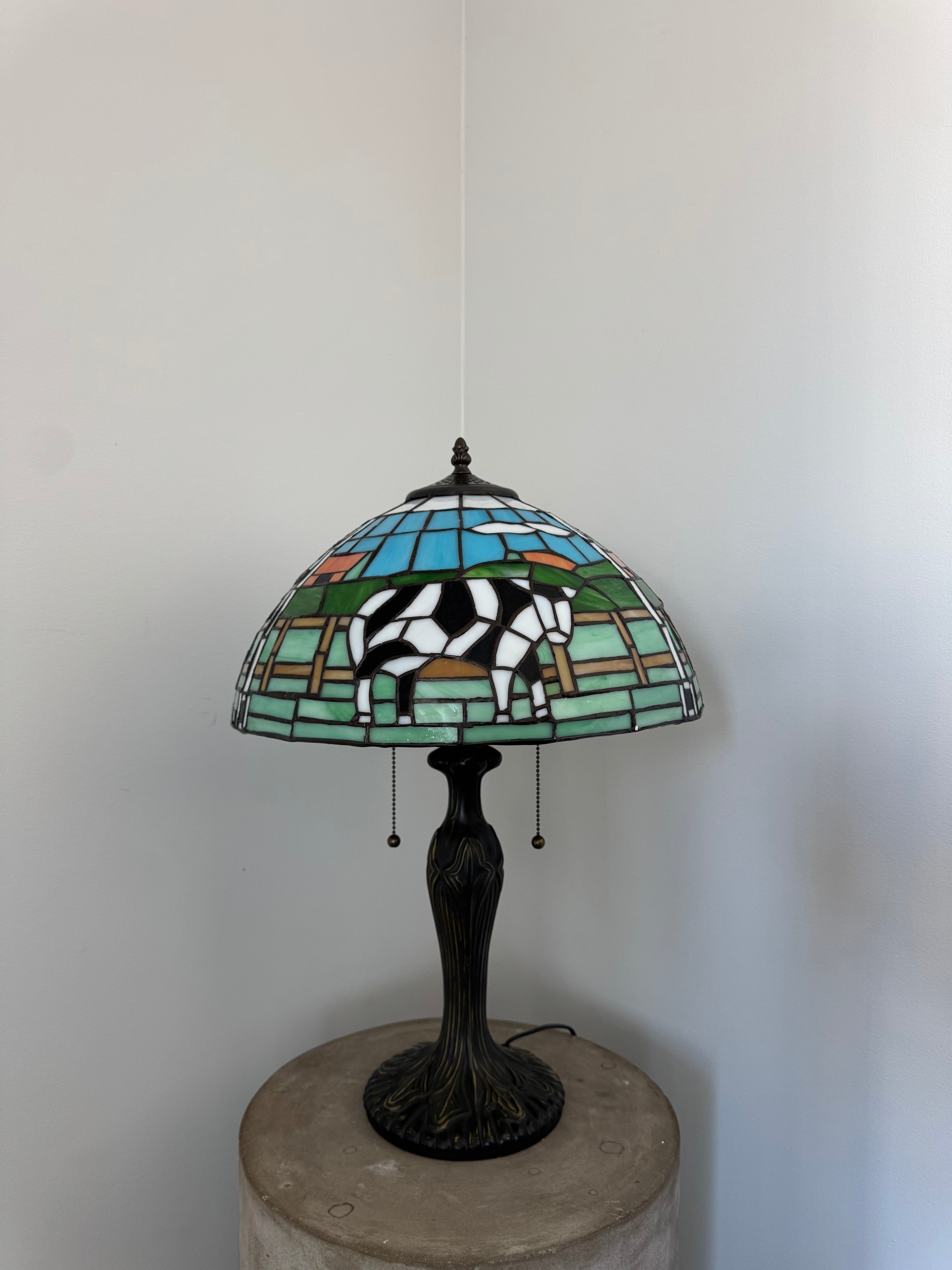 Tiffany Bordslampa Farmer Edition Cow on a field 40Ø