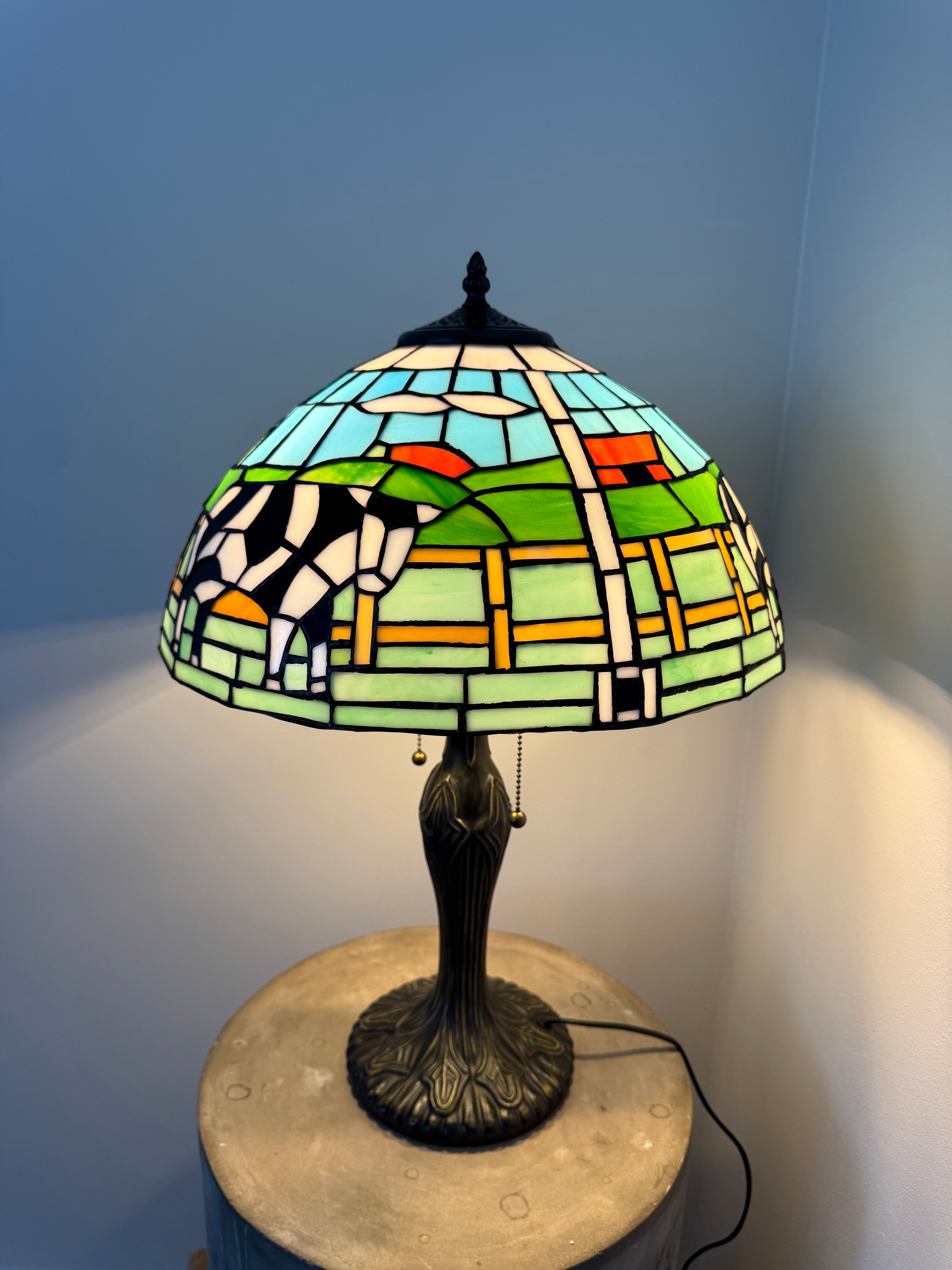 Tiffany Bordslampa Farmer Edition Cow on a field 40Ø