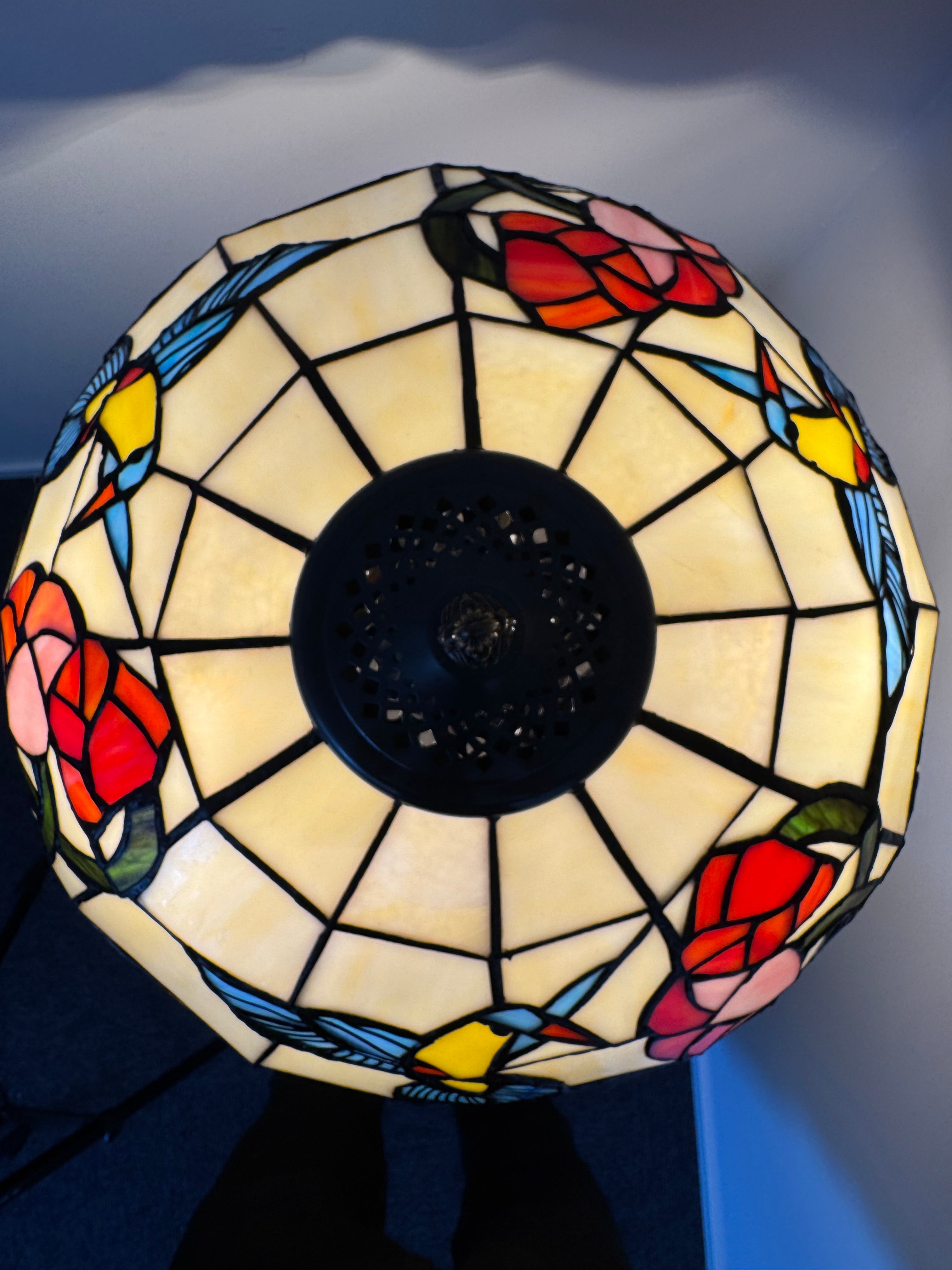 Tiffany Bordslampa Birds Hummingbird 40Ø