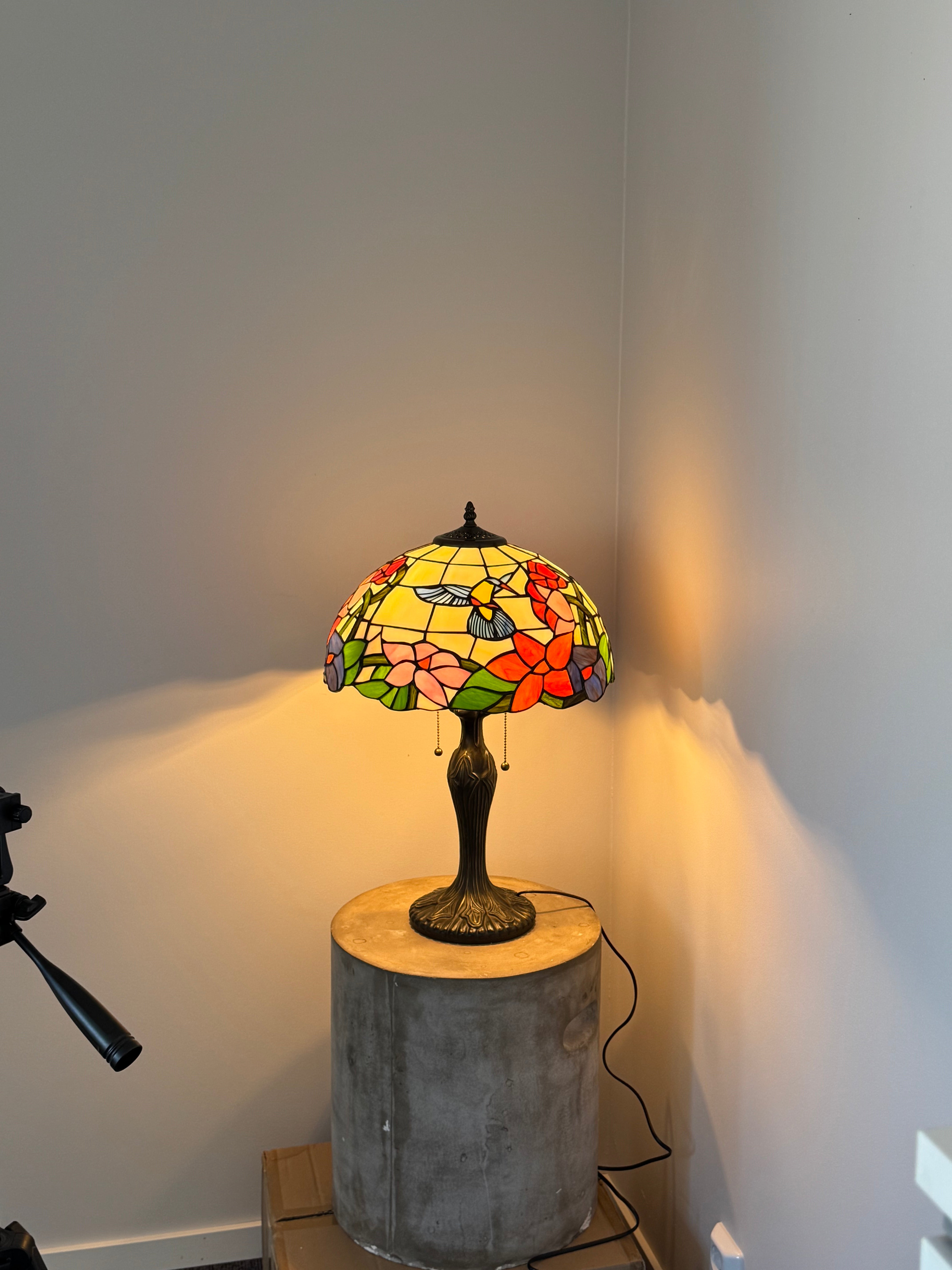 Tiffany Bordslampa Birds Hummingbird 40Ø