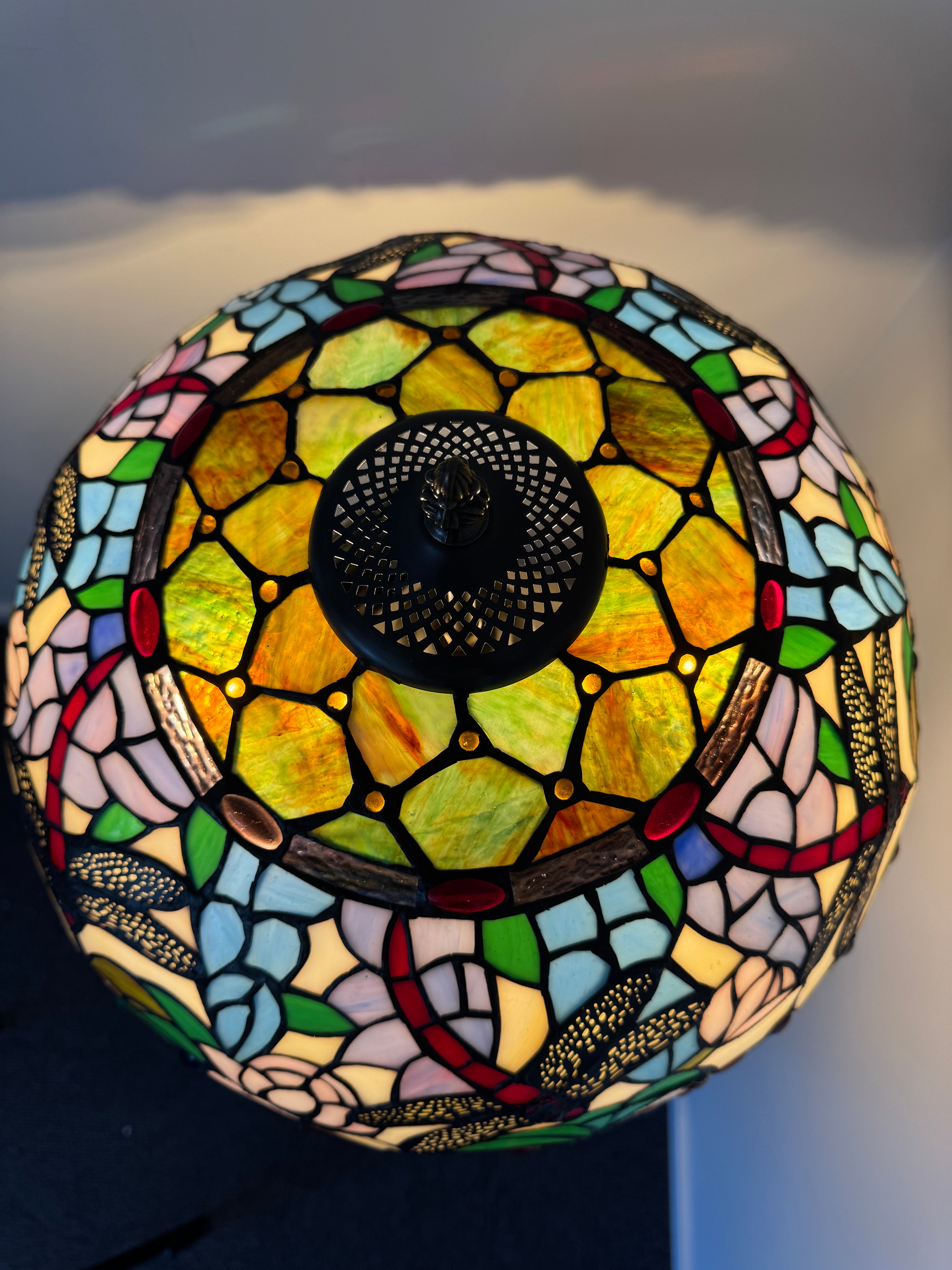 Tiffany Bordslampa Dragonfly Pastel Dream 40Ø