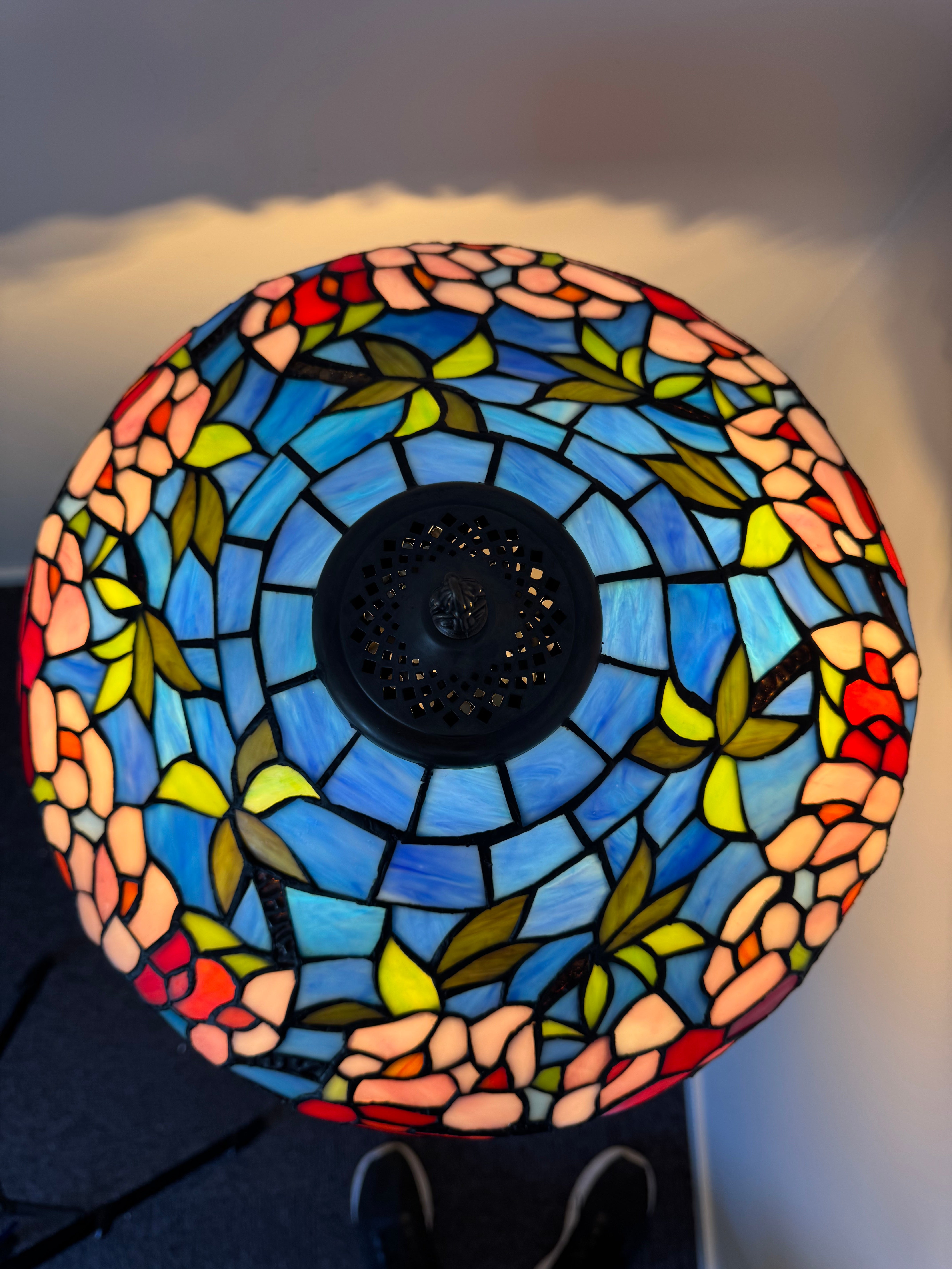 Tiffany Bordslampa Flowers Classic Design 40Ø