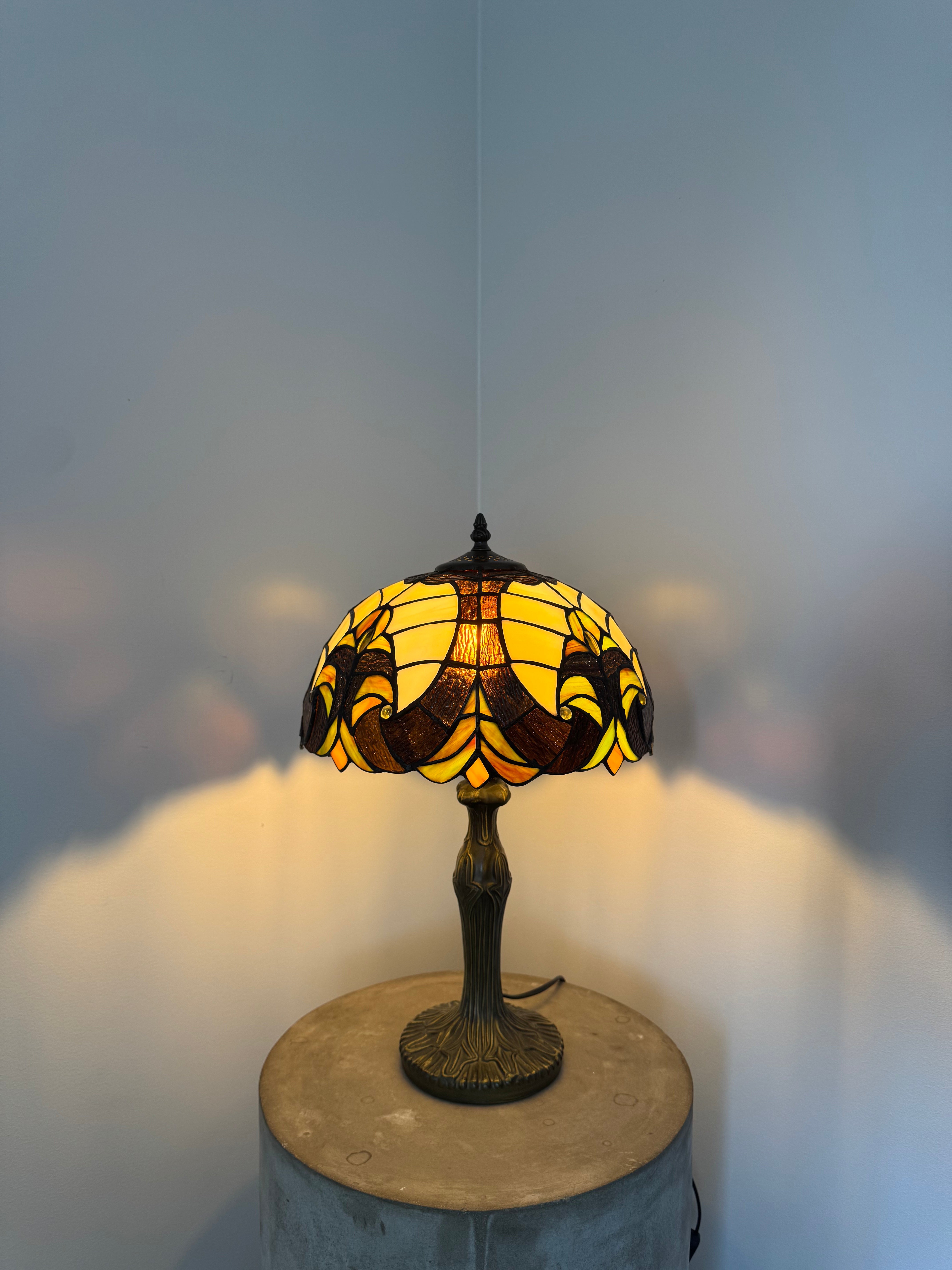 Tiffany Bordslampa Geometric Castle Barrock 30Ø