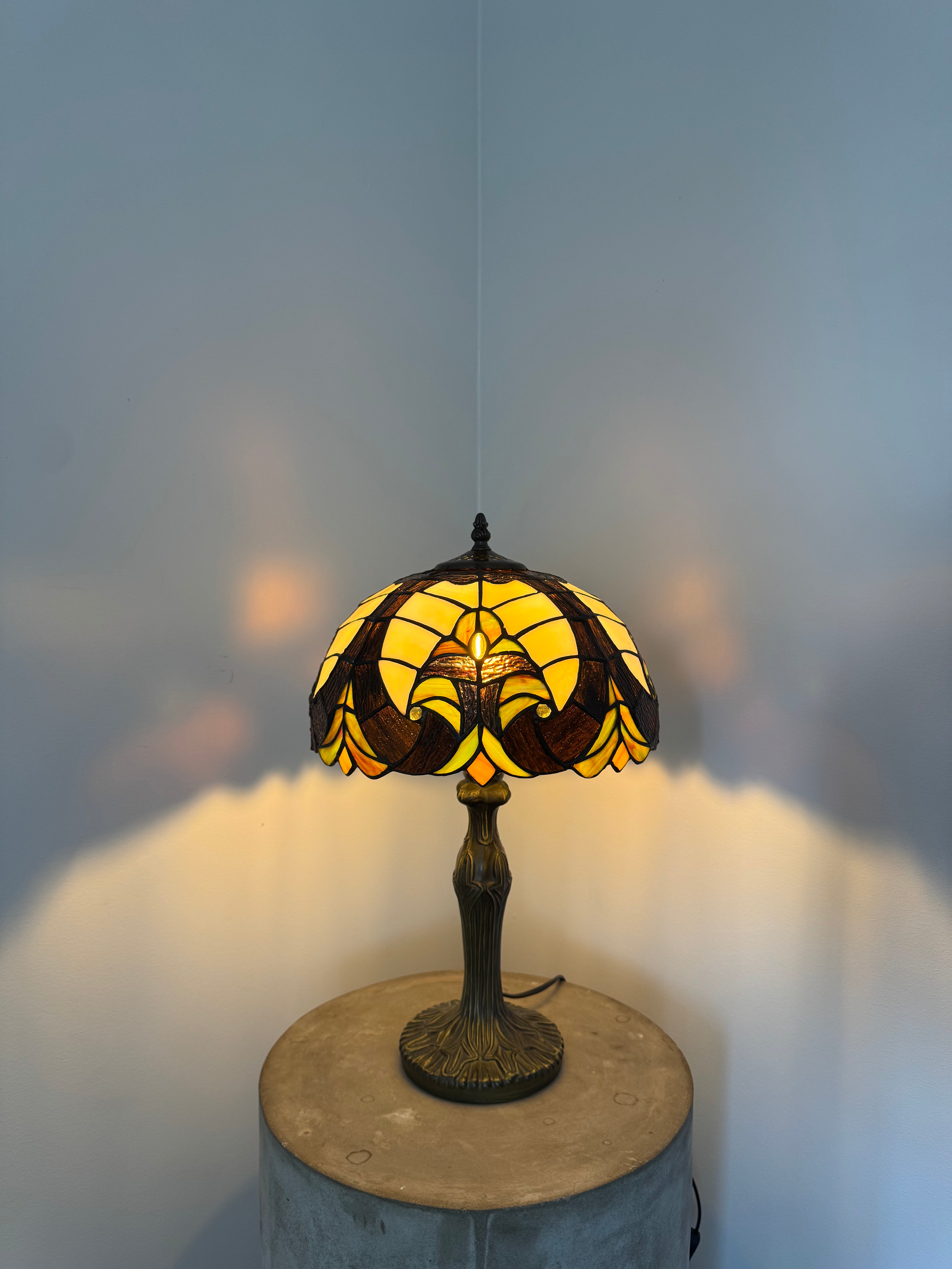 Tiffany Bordslampa Geometric Castle Barrock 30Ø