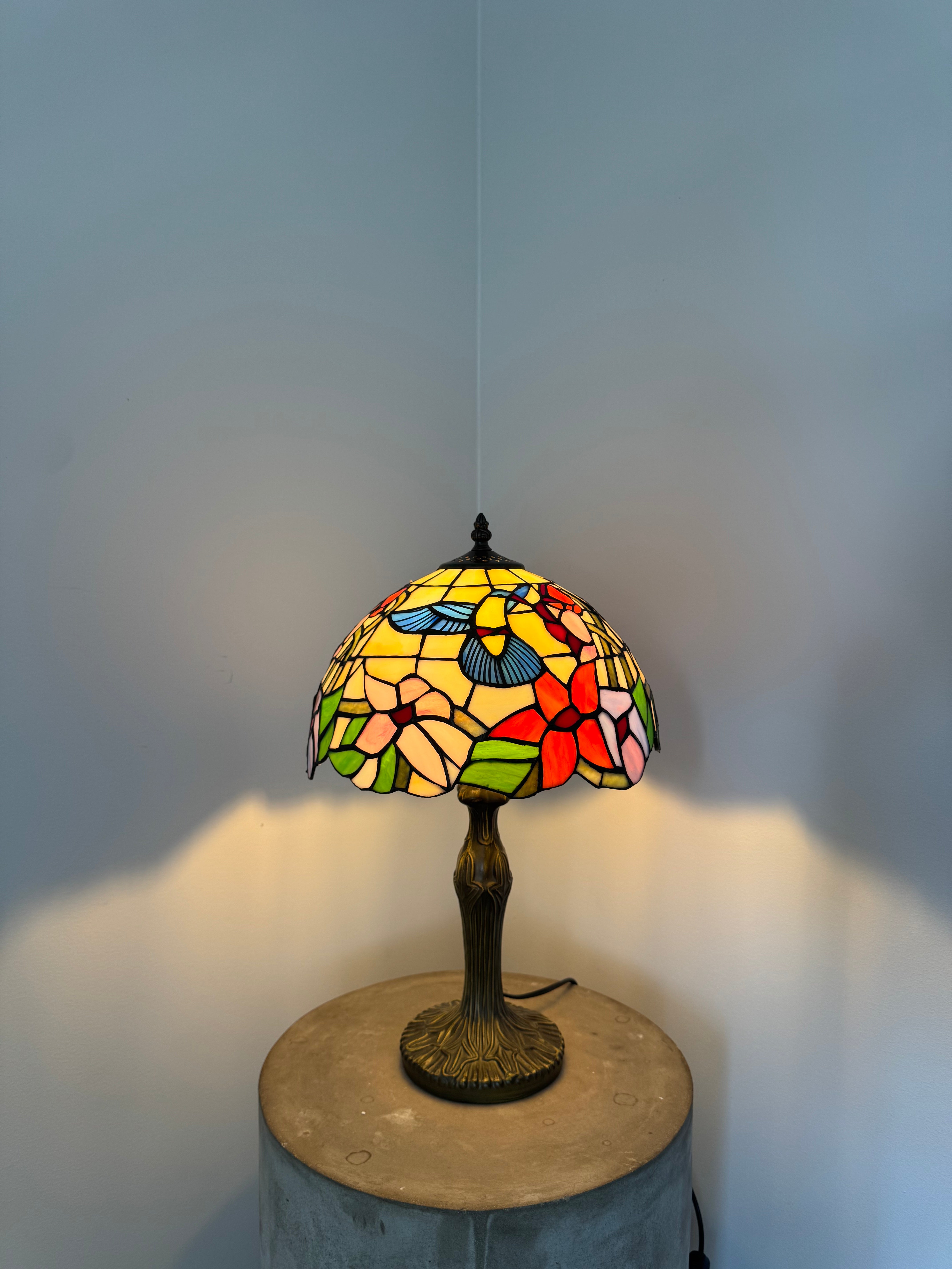 Tiffany Bordslampa Birds Hummingbird 30Ø