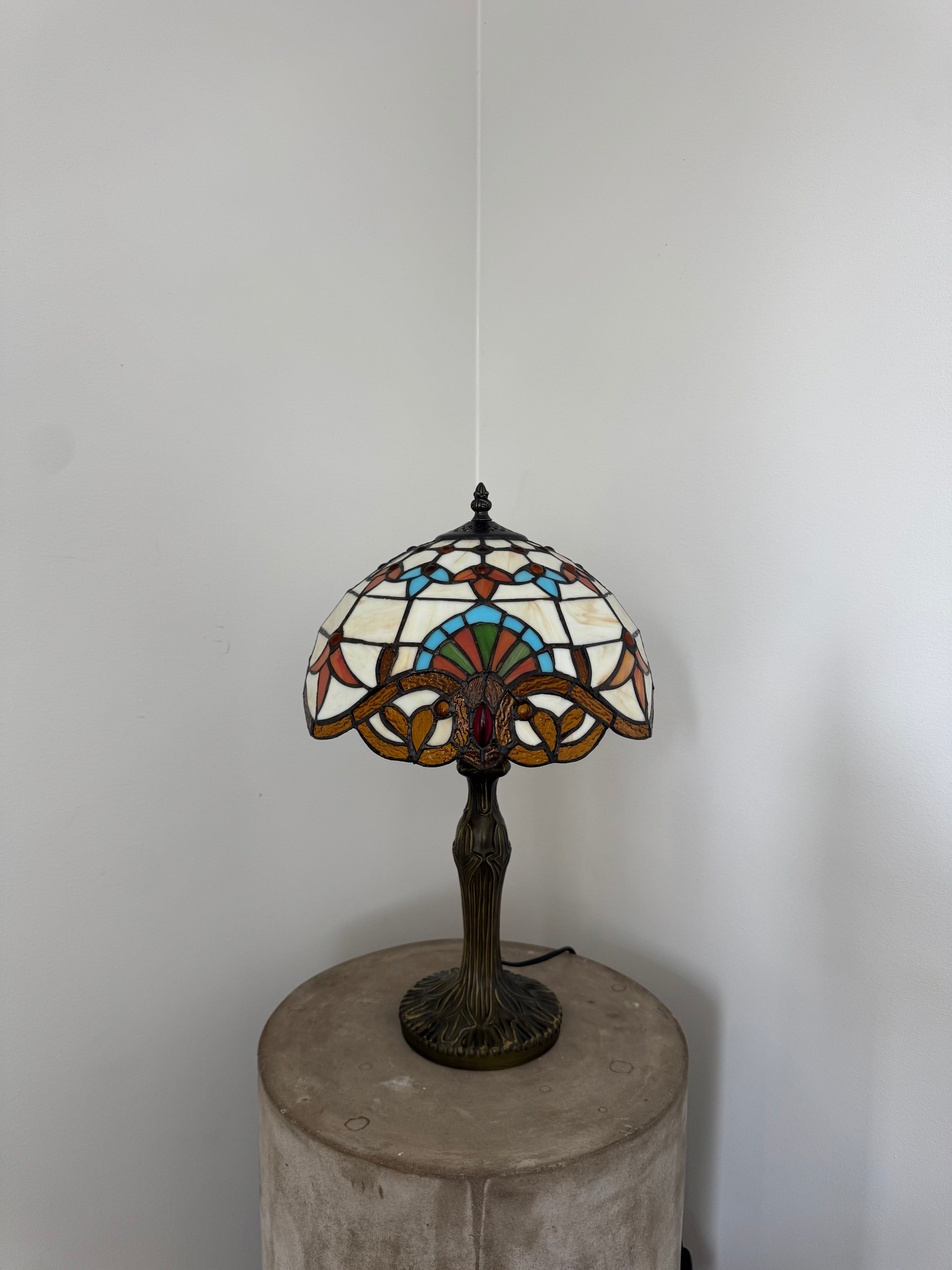 Tiffany Bordslampa Geometric Colorful Barrock 30Ø