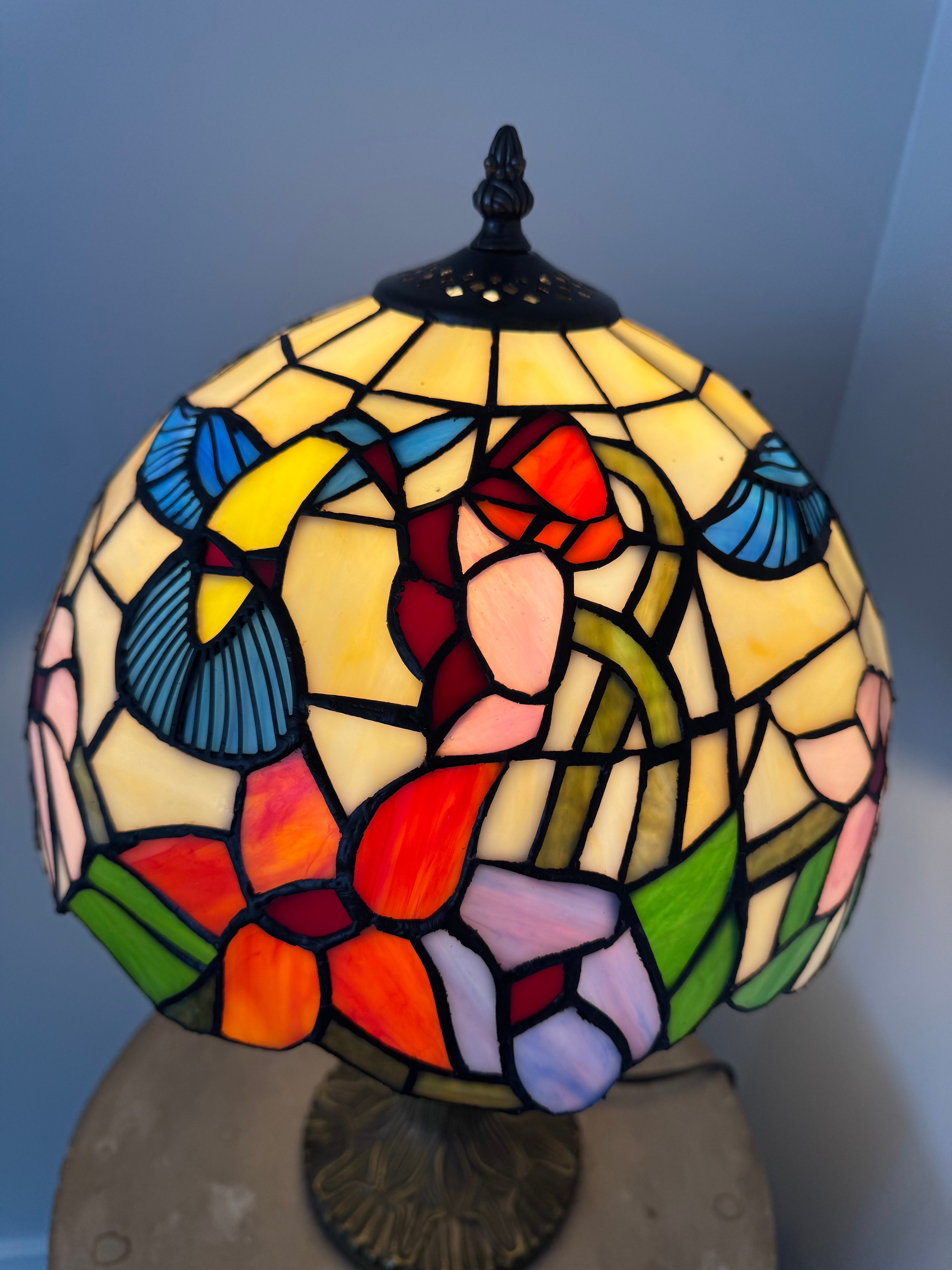 Tiffany Bordslampa Birds Hummingbird 30Ø