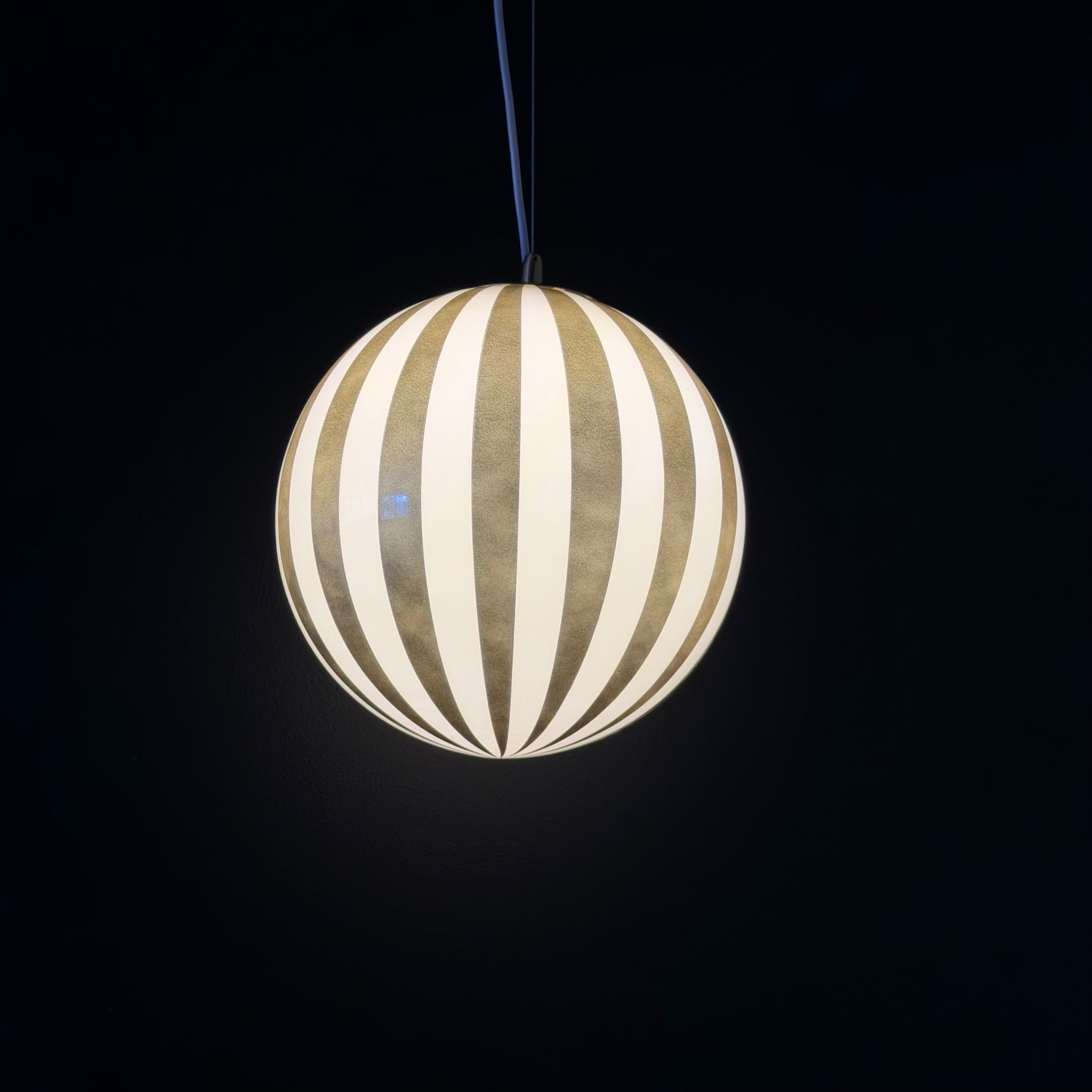 MURANO pendellampa Champagne – Italienskt glas & mässing
