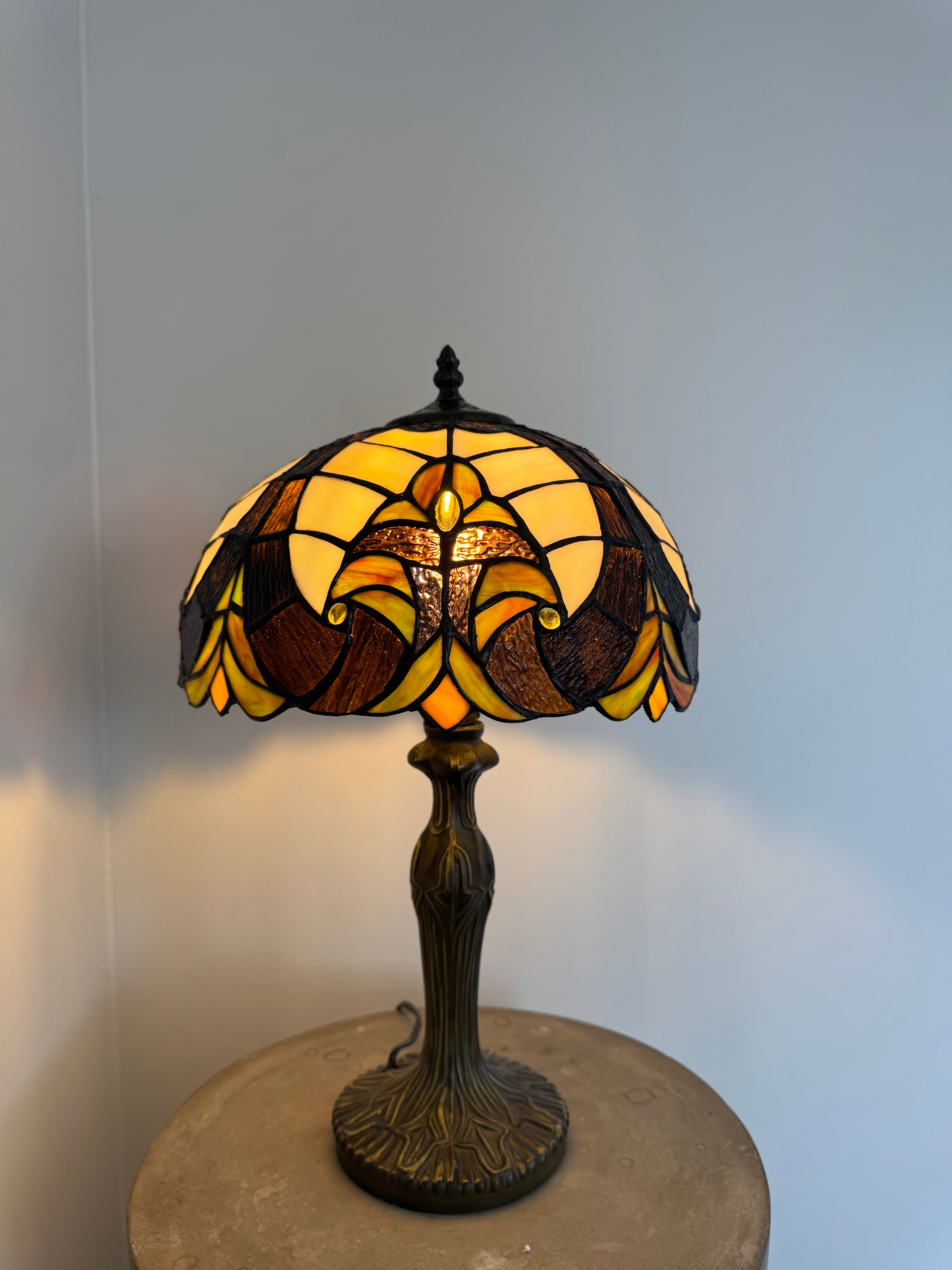 Tiffany Bordslampa Geometric Castle Barrock 30Ø