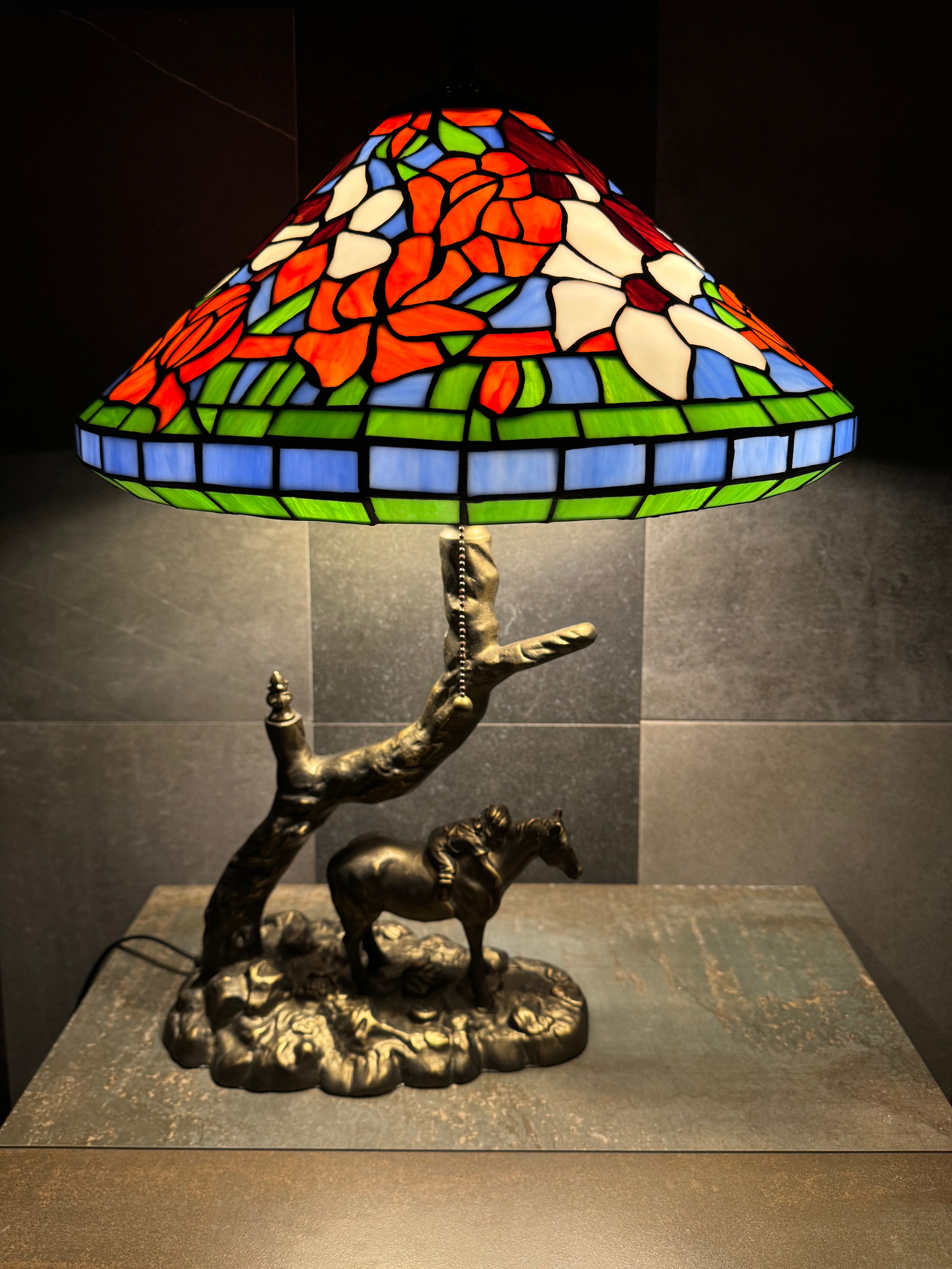 Bordslampa 40cm skärm Nr 1630