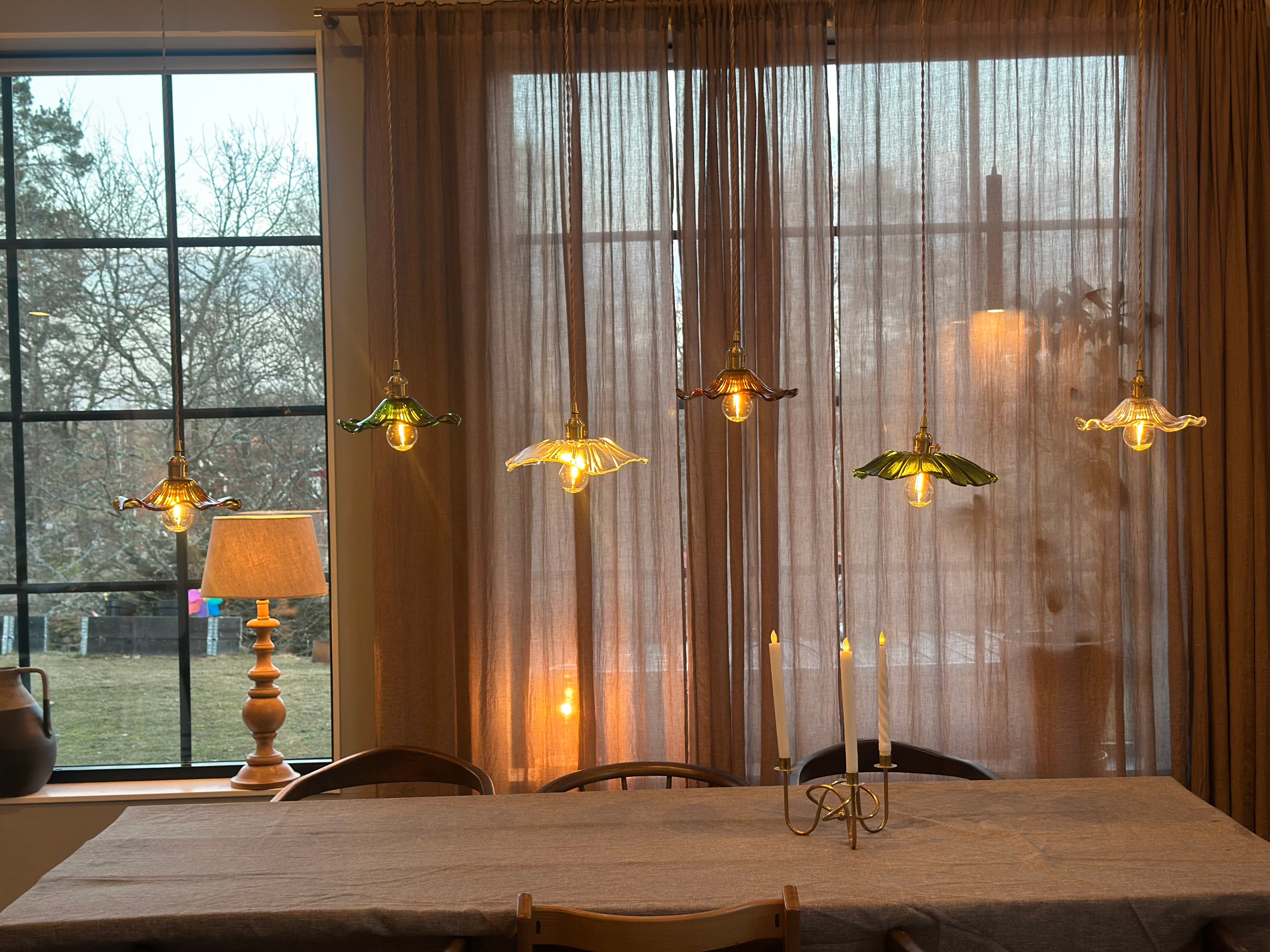 TAKLAMPA - LOTUS 26 GRÖN